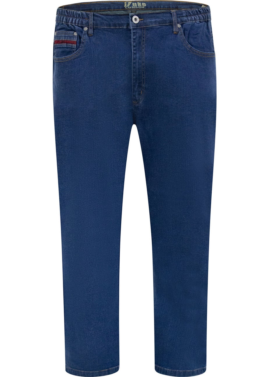 Duke Blue London Bailey Elasticated Waist Kingsize Jeans