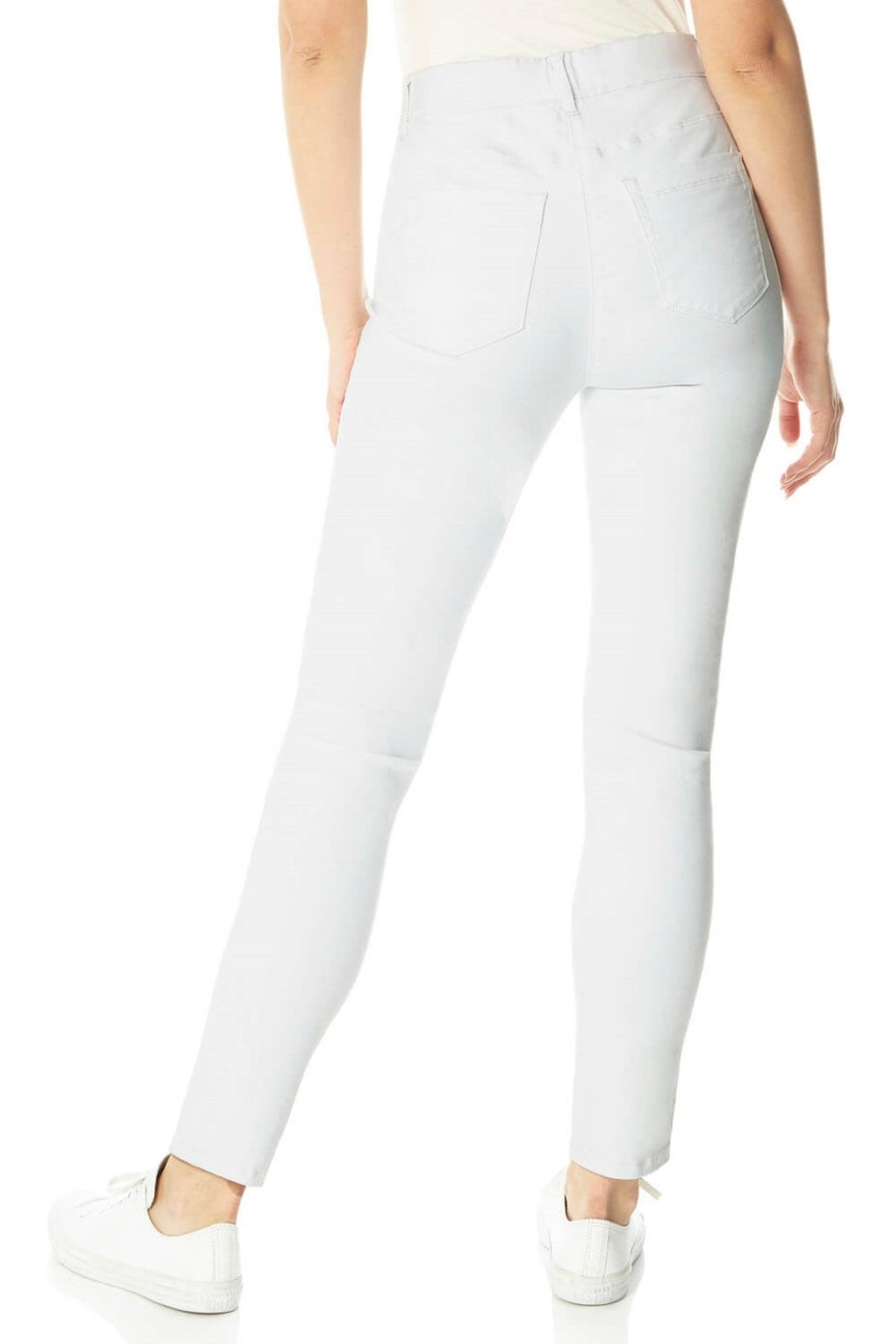 Roman White Elastic Waist 31" Denim Stretch Jegging