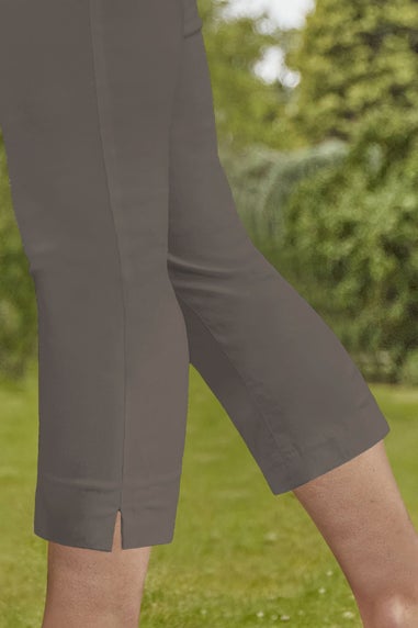 Roman Chocolate Cropped Stretch Trouser Capri Summer Leggings 3/4 Pedal Pushers