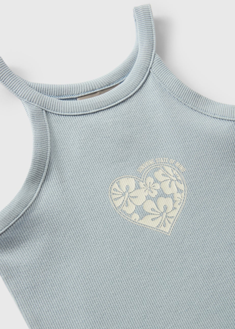 Girls Blue Vest (7-13yrs)