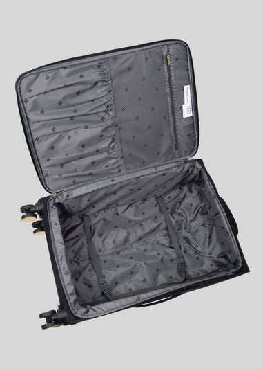 IT Luggage Black Desirable Soft Suitcase