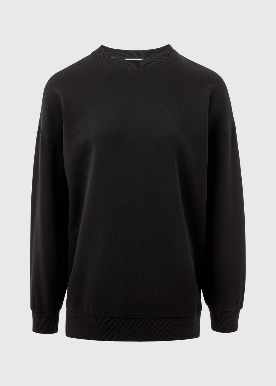 Black Longline Sweatshirt