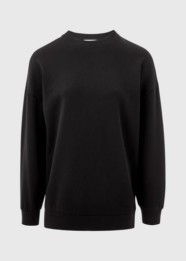 Black Longline Sweatshirt
