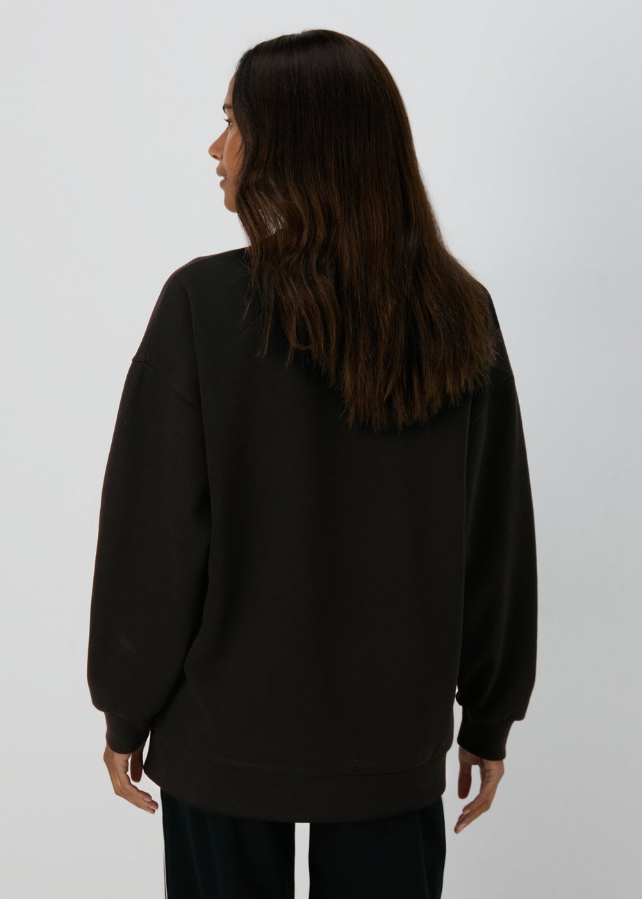 Black Longline Sweatshirt