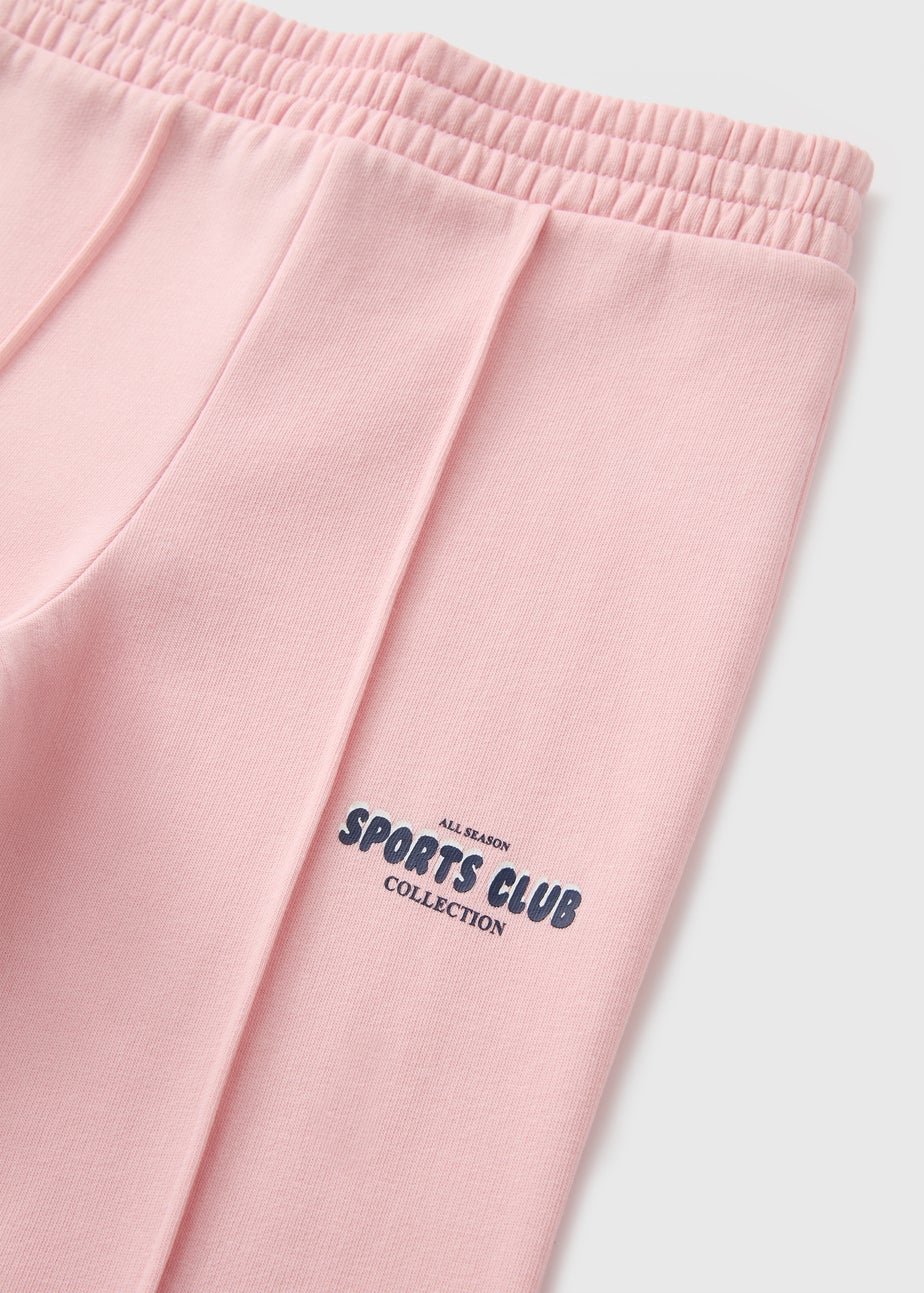 Girls Pink Sports Club Jogging Bottoms (7-15yrs)