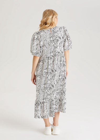 Urban Bliss White Linea Midi Smock Dress