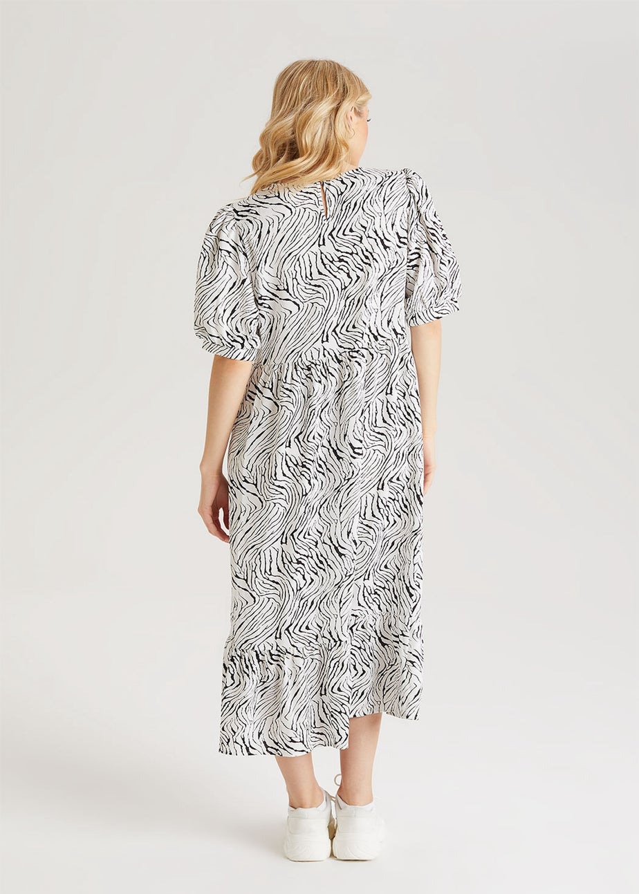 Urban Bliss White Linea Midi Smock Dress