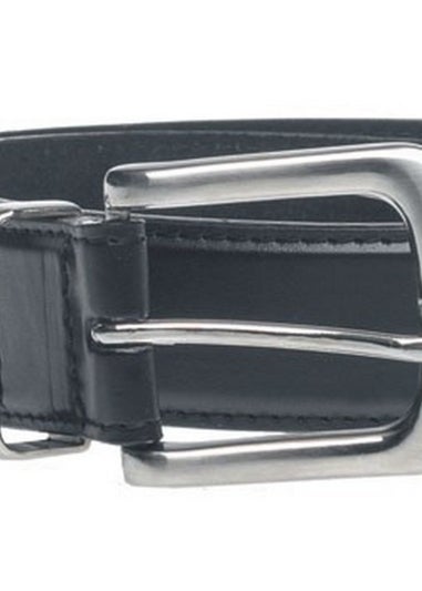 Duke Black Joseph Bonded Leather Metal Tip Waist Belt