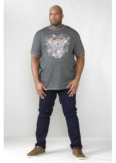 Duke Indigo Blue Cedric Stretch Tapered Jeans