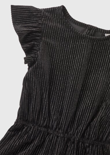 Girls Black Velour Jumpsuit (7-15yrs)