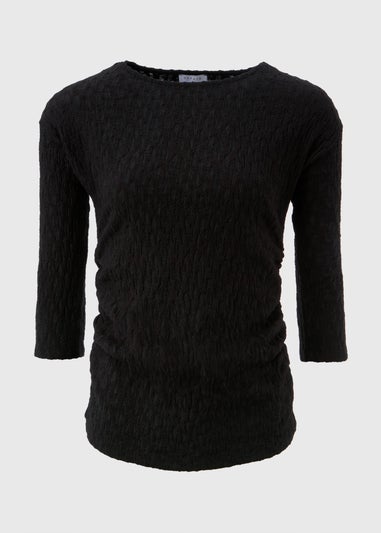 Black Textured Top