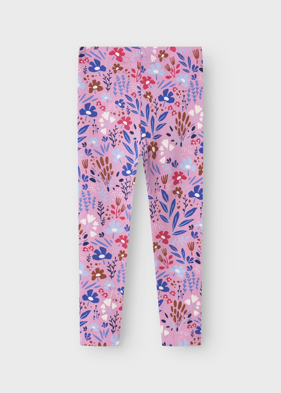 Name It Kids Pink Floral Leggings (1-5yrs)