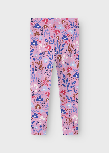 Name It Kids Pink Floral Leggings (1-5yrs)