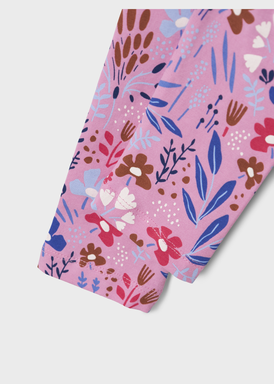 Name It Kids Pink Floral Leggings (1-5yrs)