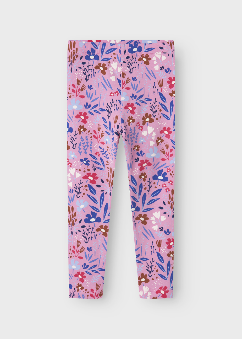 Name It Kids Pink Floral Leggings (1-5yrs)