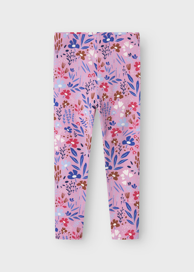 Name It Kids Pink Floral Leggings (1-5yrs)