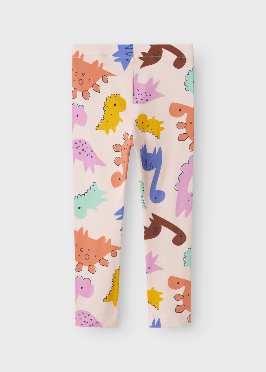 Name It Kids Pink Dinosaur Leggings (1-5yrs)
