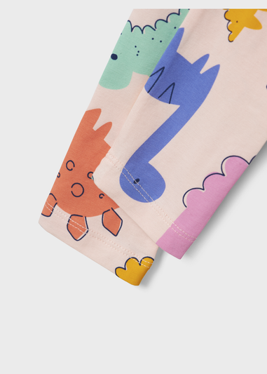 Name It Kids Pink Dinosaur Leggings (1-5yrs)