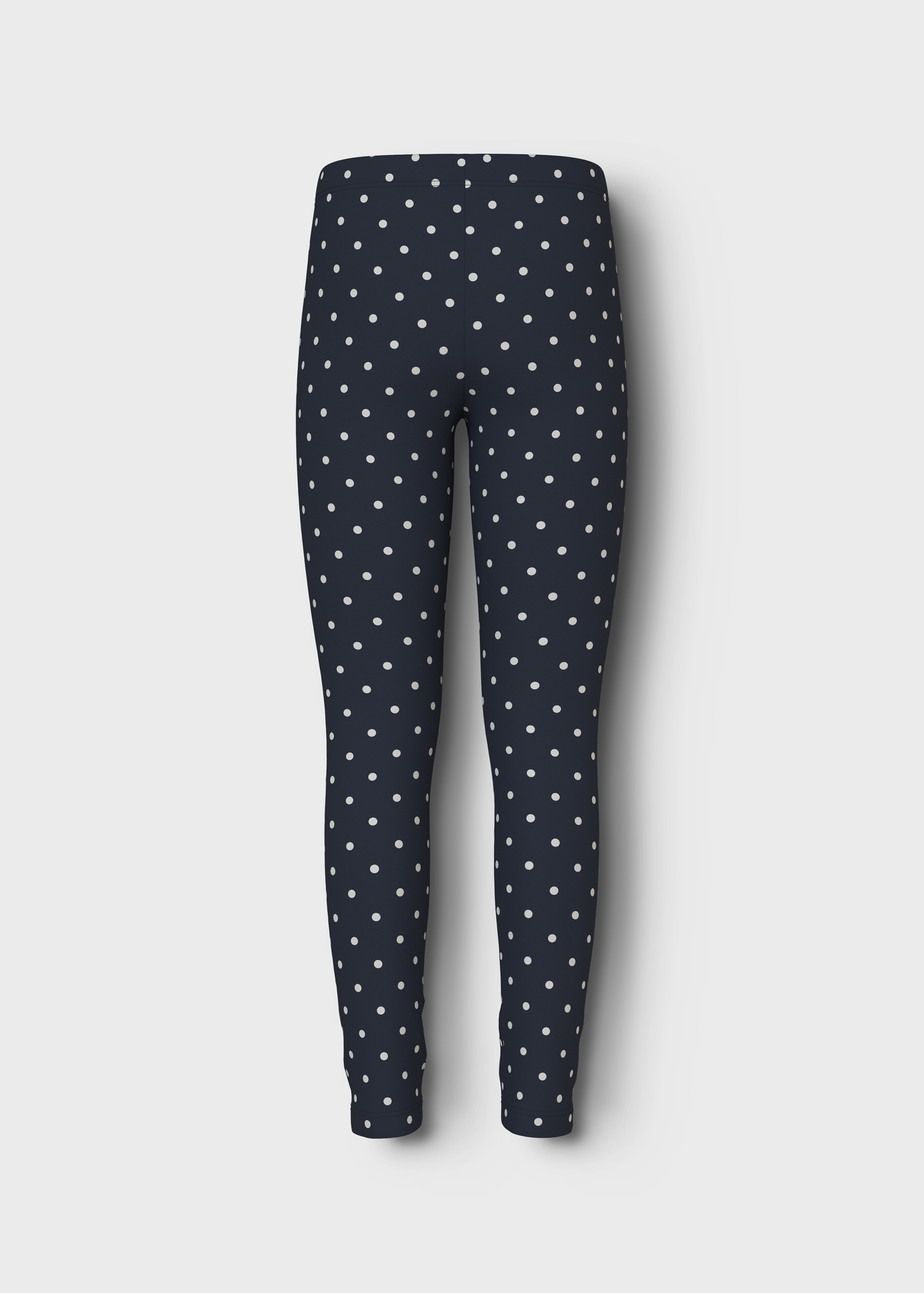 Name It Girls Navy Polka Dot Leggings (6-12yrs)