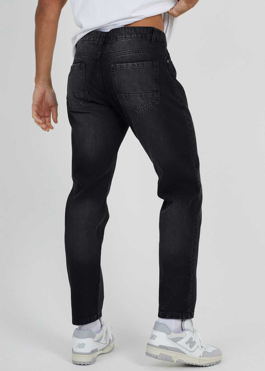 Brave Soul Charcoal Cotton Loose Fit Denim Jeans