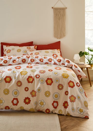 Sassy B Groovy Floral Reversible Duvet Cover Set