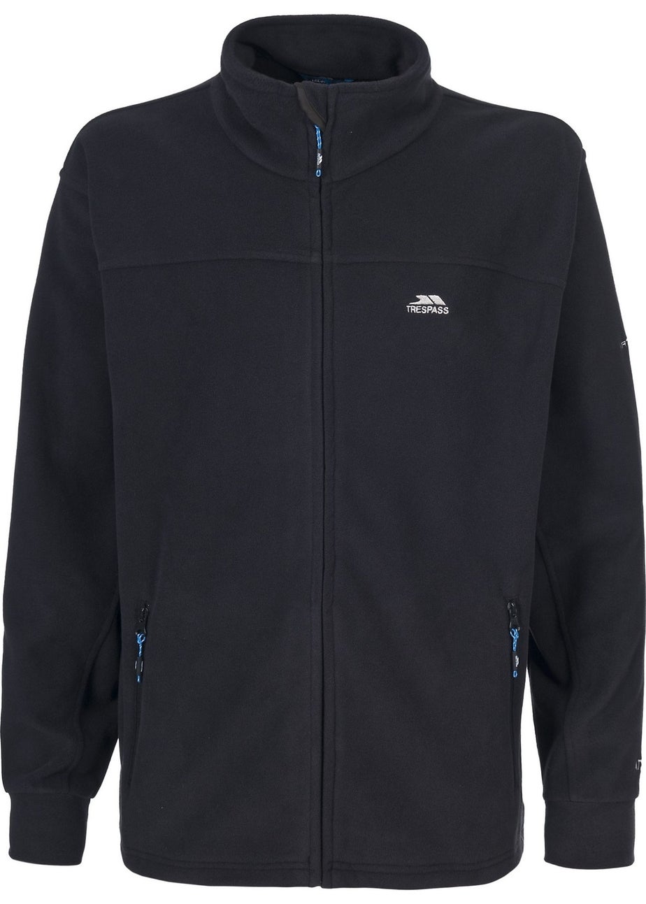 Trespass Black Bernal Full Zip Fleece Jacket