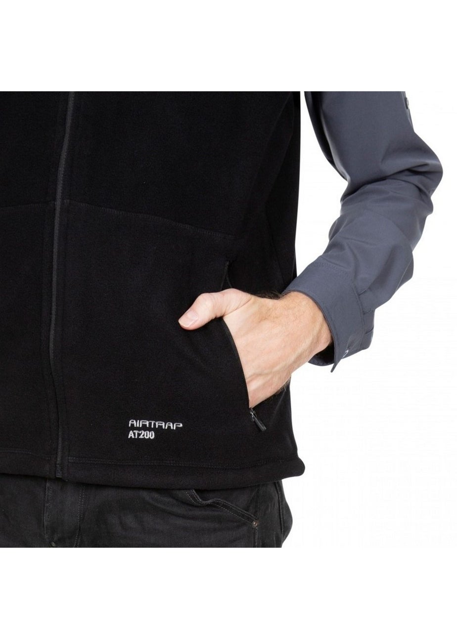 Trespass Black Othos II Full Zip Fleece Gilet