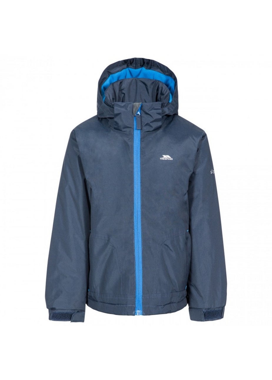 Trespass Boys Navy Rudi Waterproof Jacket (2-12yrs)