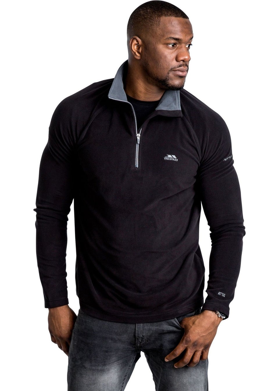 Trespass Black Blackford Microfleece