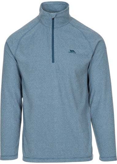 Trespass Black Keynote Anti Pilling 1/4 Zip Fleece Top