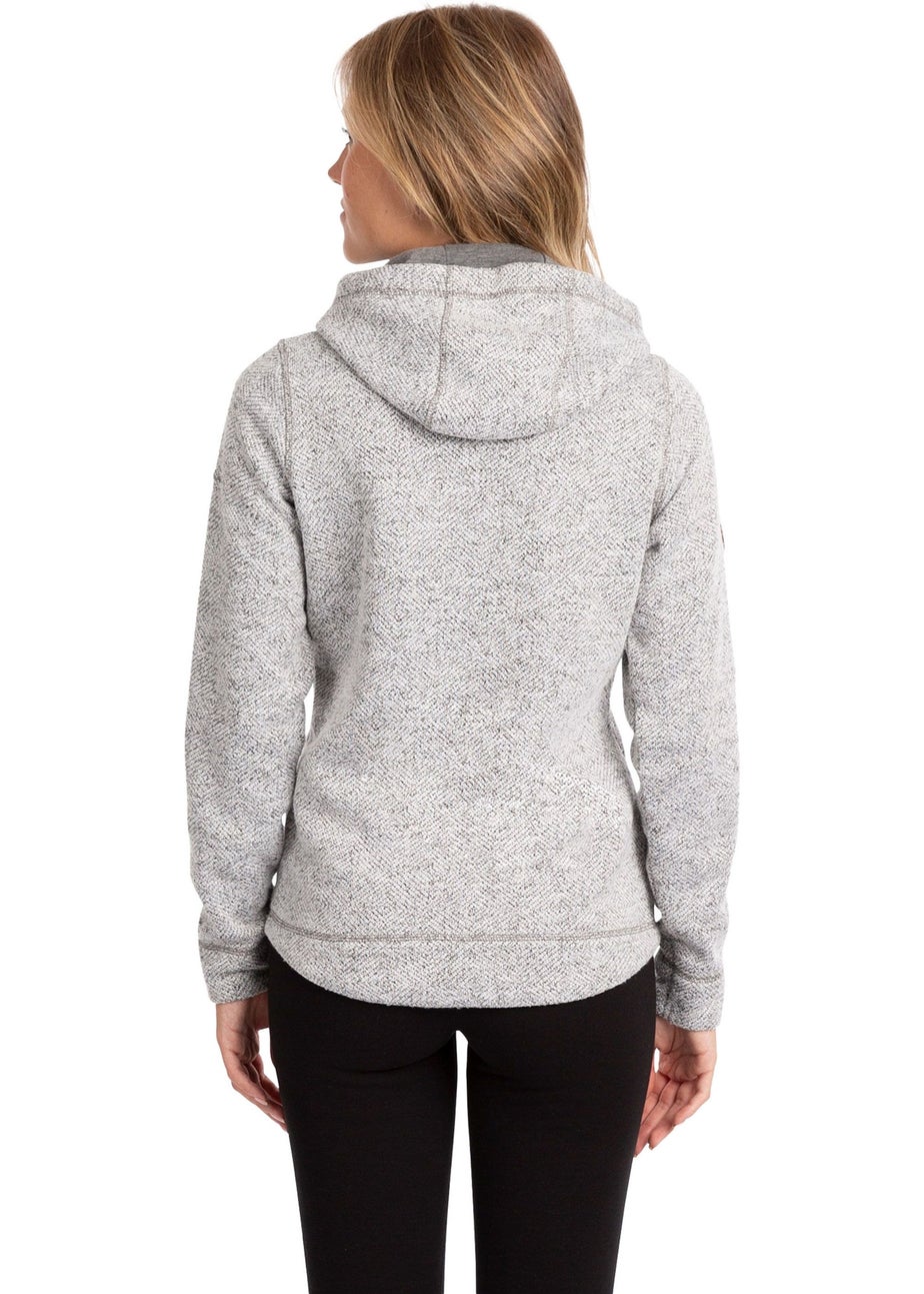 Trespass Dark Grey Reserve Hooded Fleece