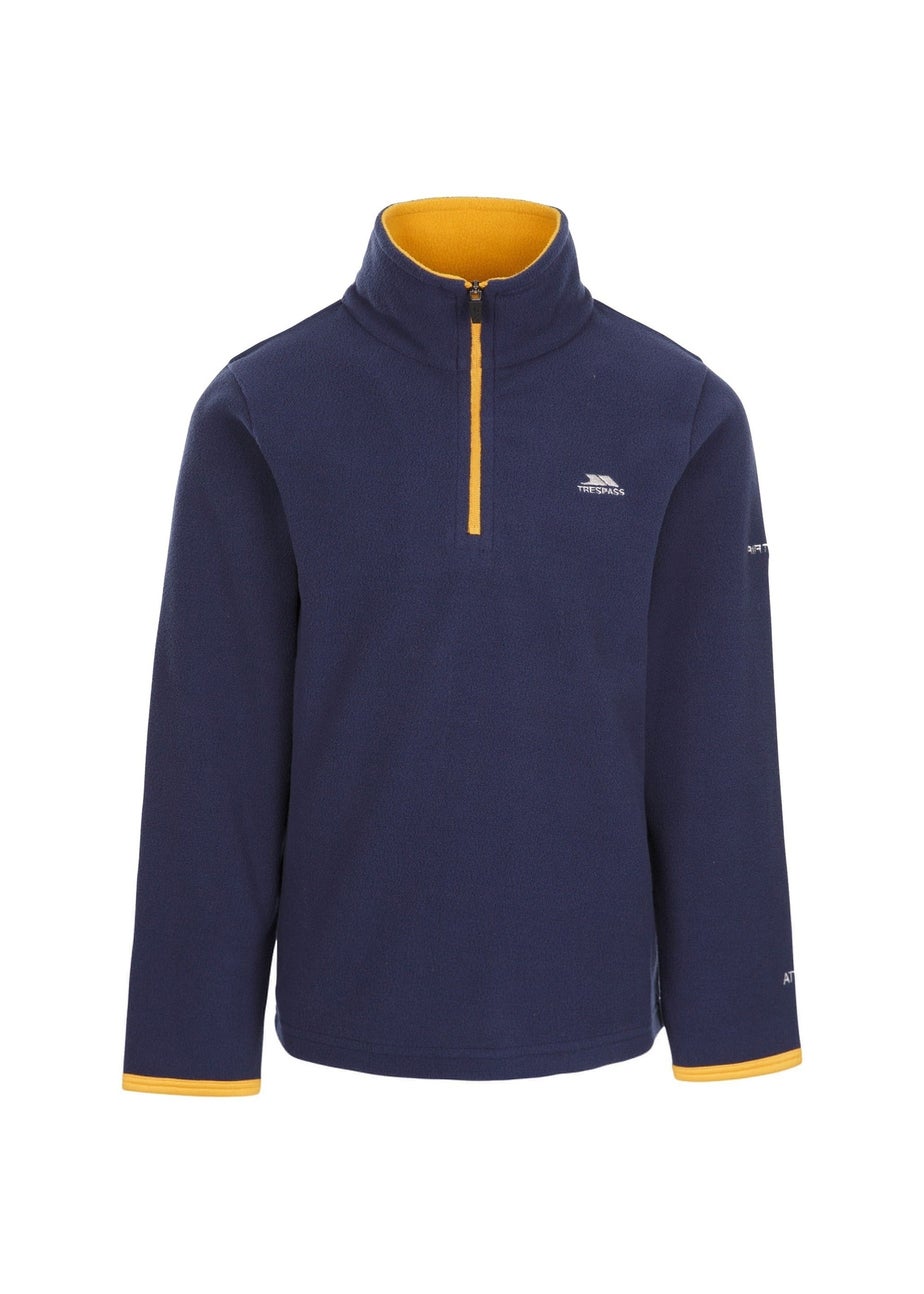 Trespass Boys Navy Etto Airtrap Microfleece (2-12yrs)