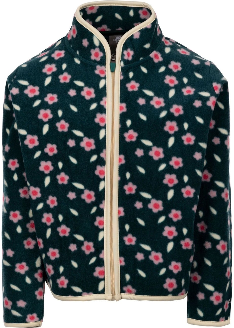 Trespass Girls Green Sibyilla Fleece Jacket (2-12yrs)