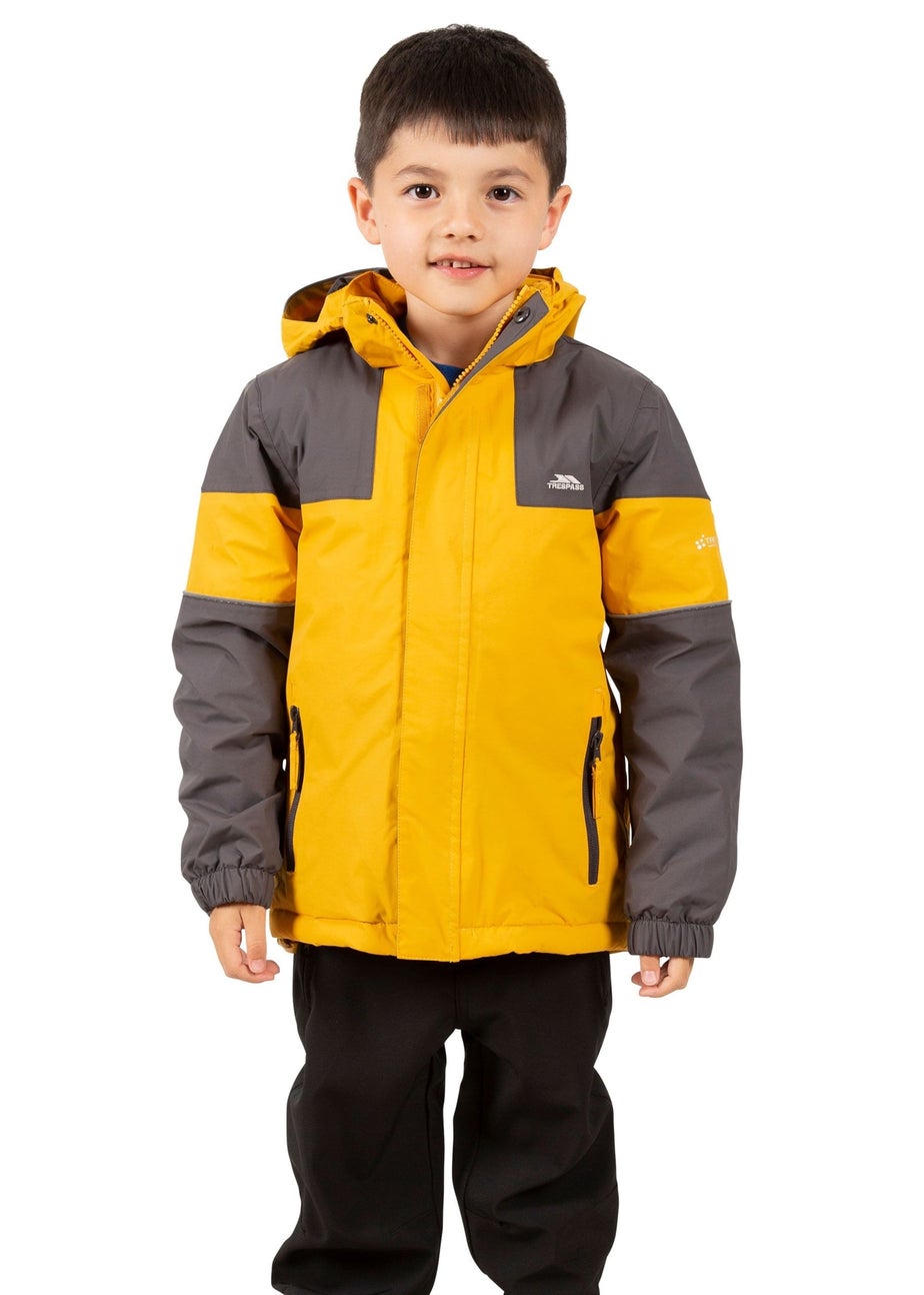 Trespass Boys Brown Unlock Waterproof Jacket (2-12yrs)