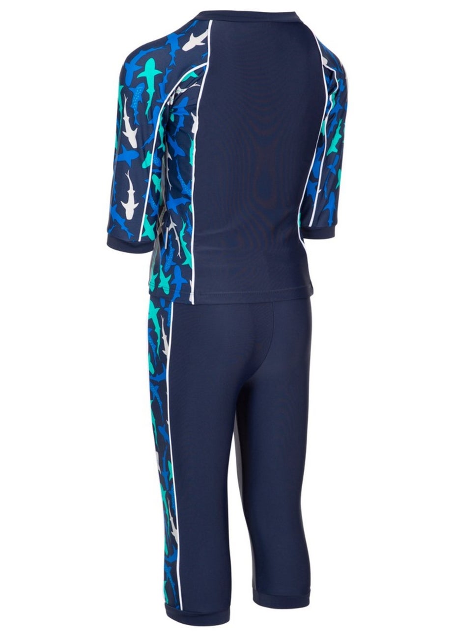 Trespass Kids Blue Smiley Shark Swim Set (2-12yrs)