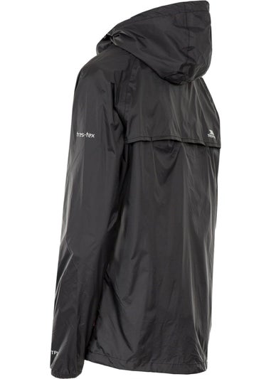 Trespass Black Qikpac Packaway Waterproof Jacket