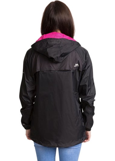 Trespass Black Qikpac Packaway Waterproof Jacket