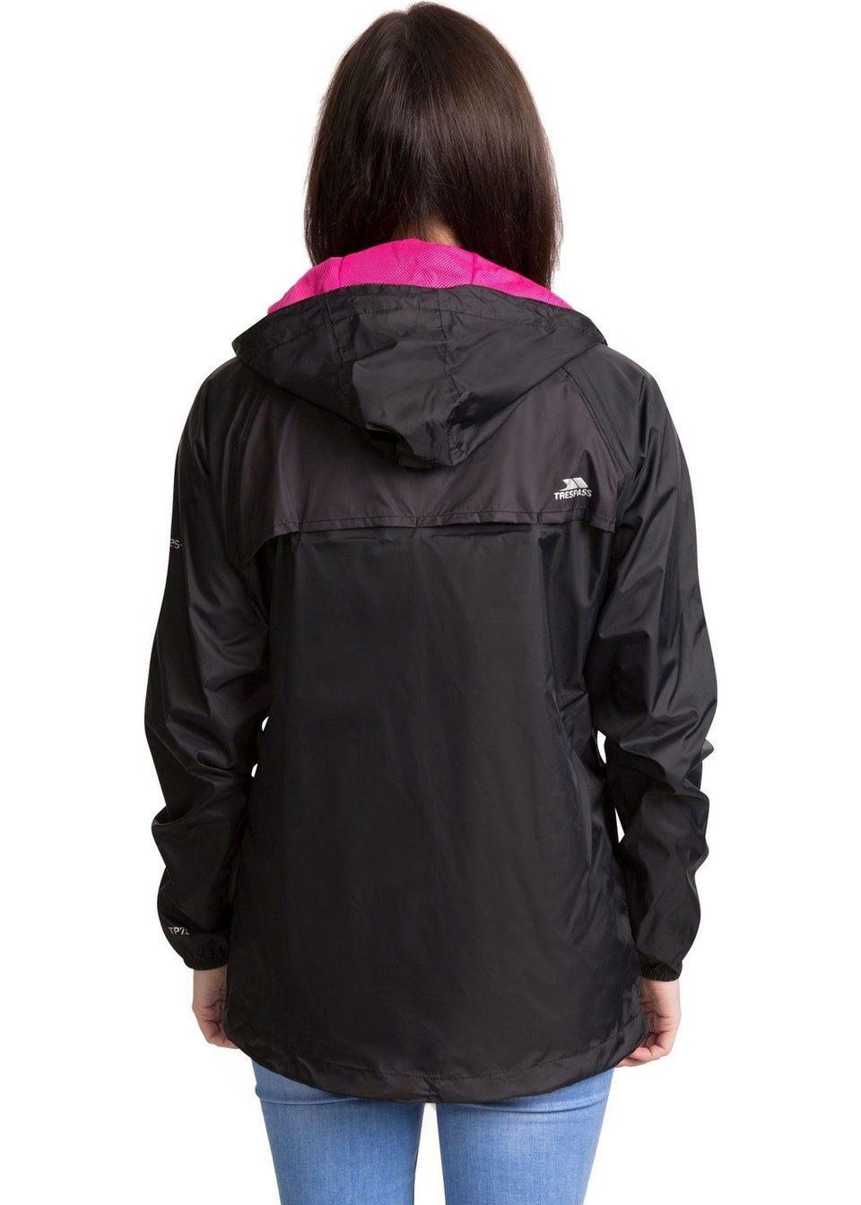 Trespass Black Qikpac Packaway Waterproof Jacket
