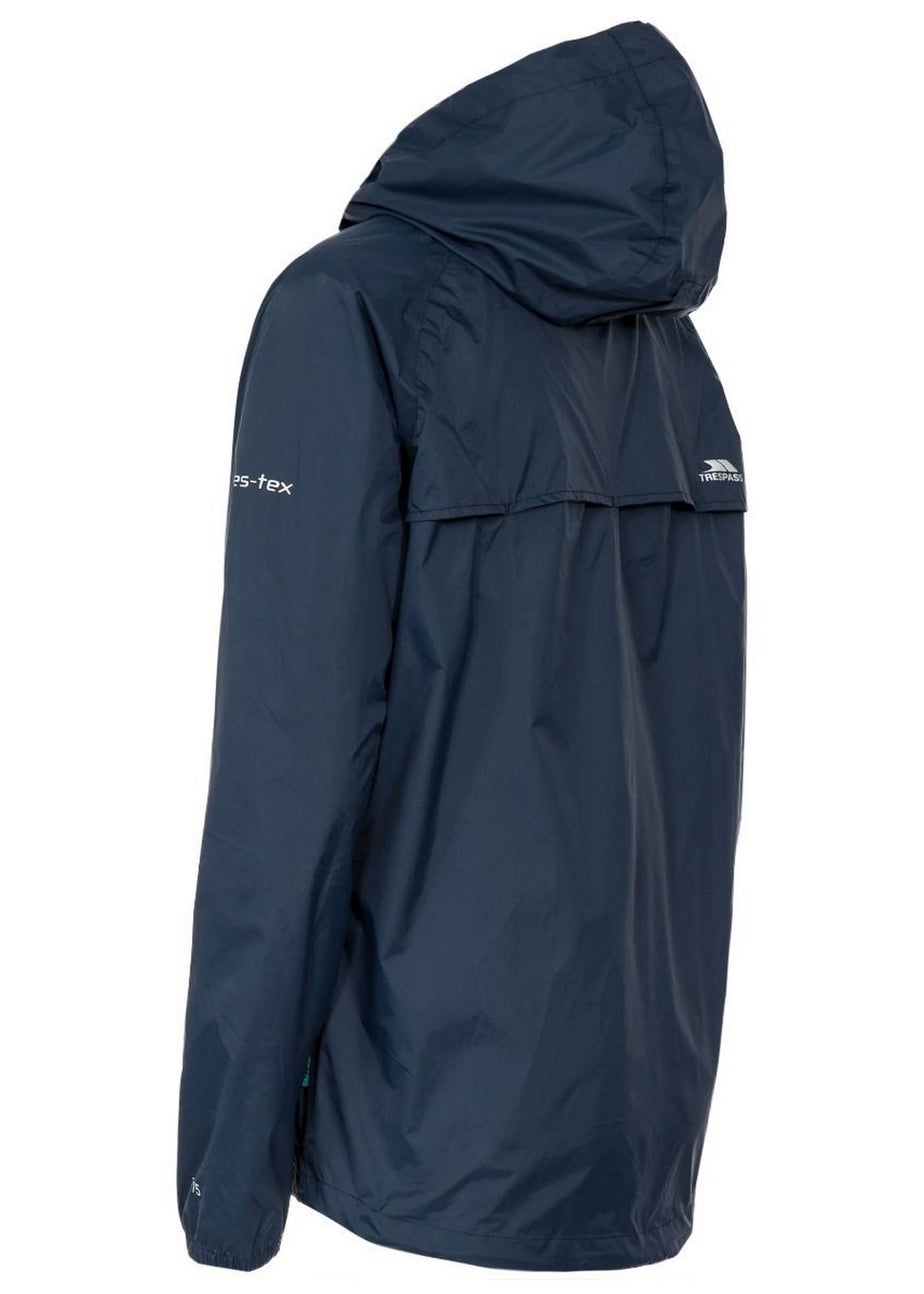 Trespass Navy Qikpac Packaway Waterproof Jacket