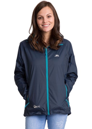 Trespass Navy Qikpac Packaway Waterproof Jacket