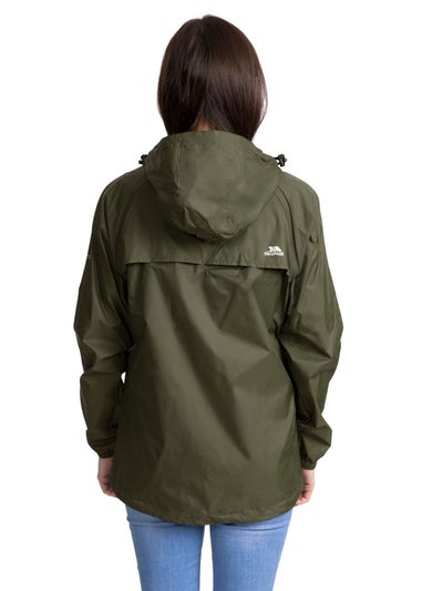 Trespass Grey Green Qikpac Packaway Waterproof Jacket
