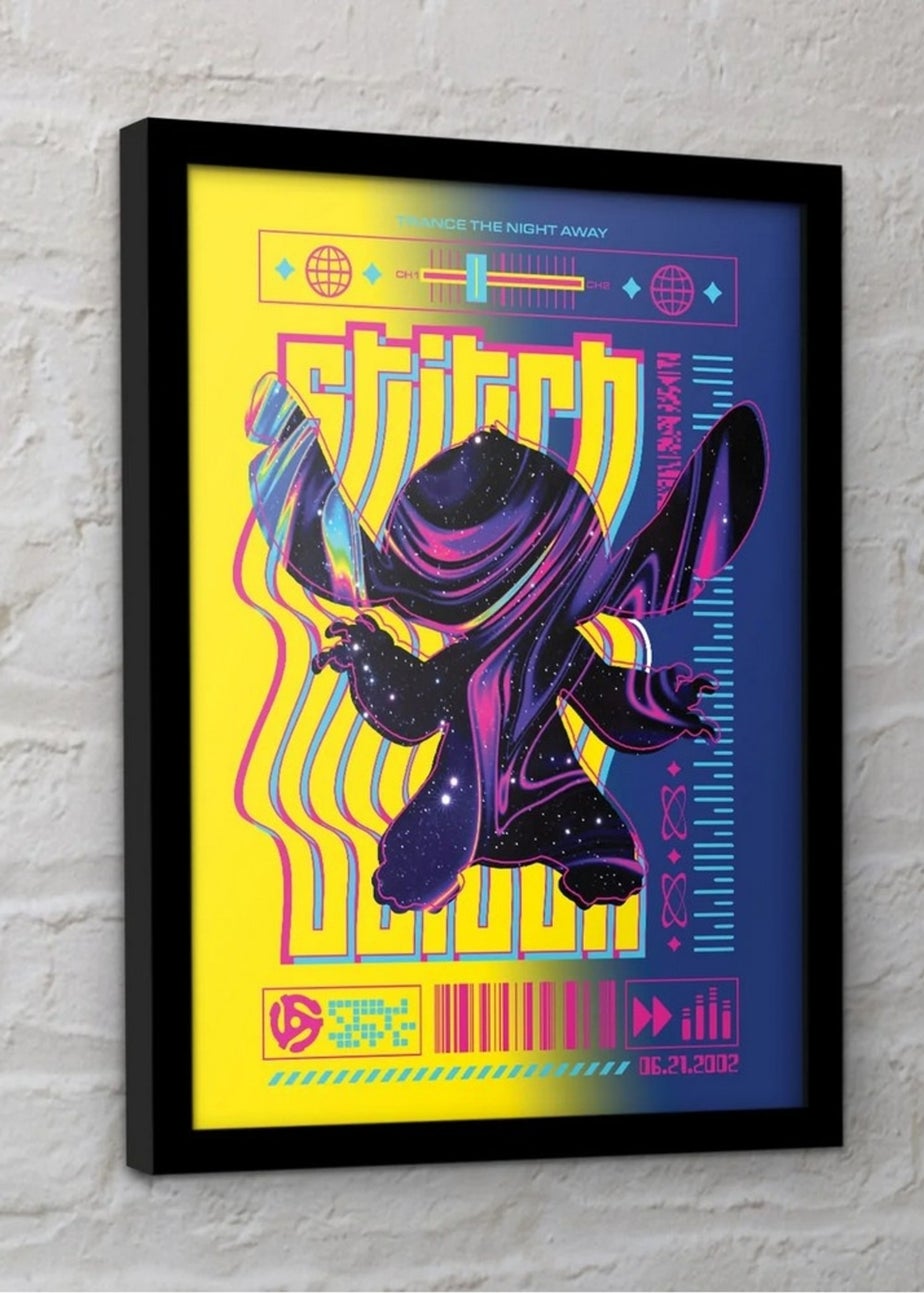 Disney Stitch Techno 1 Framed Poster (45cm x 35cm)
