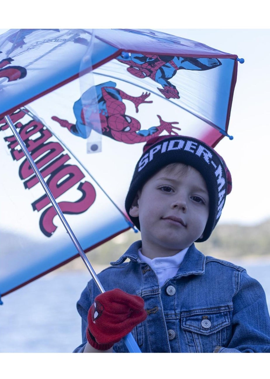 Spiderman Red All Weather Set With Backpack Along With An Umbrella