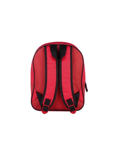 Red Spiderman Backpack Along With A Pencil Case
