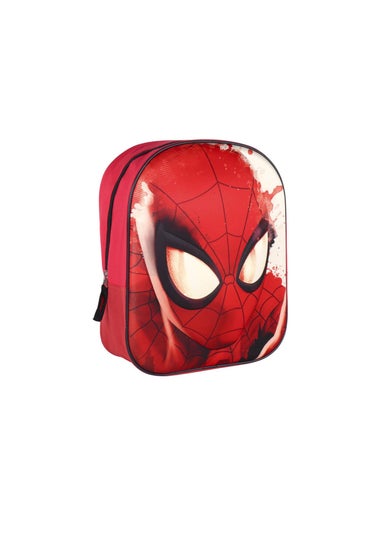 Red Spiderman Backpack Along With A Pencil Case