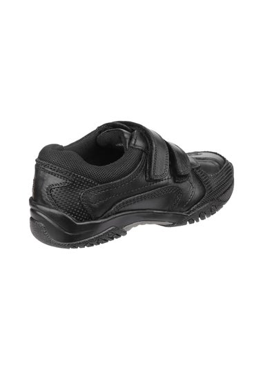 Hush Puppies Boys Black Jezza Junior School Shoes (Younger 10-Older 2.5)