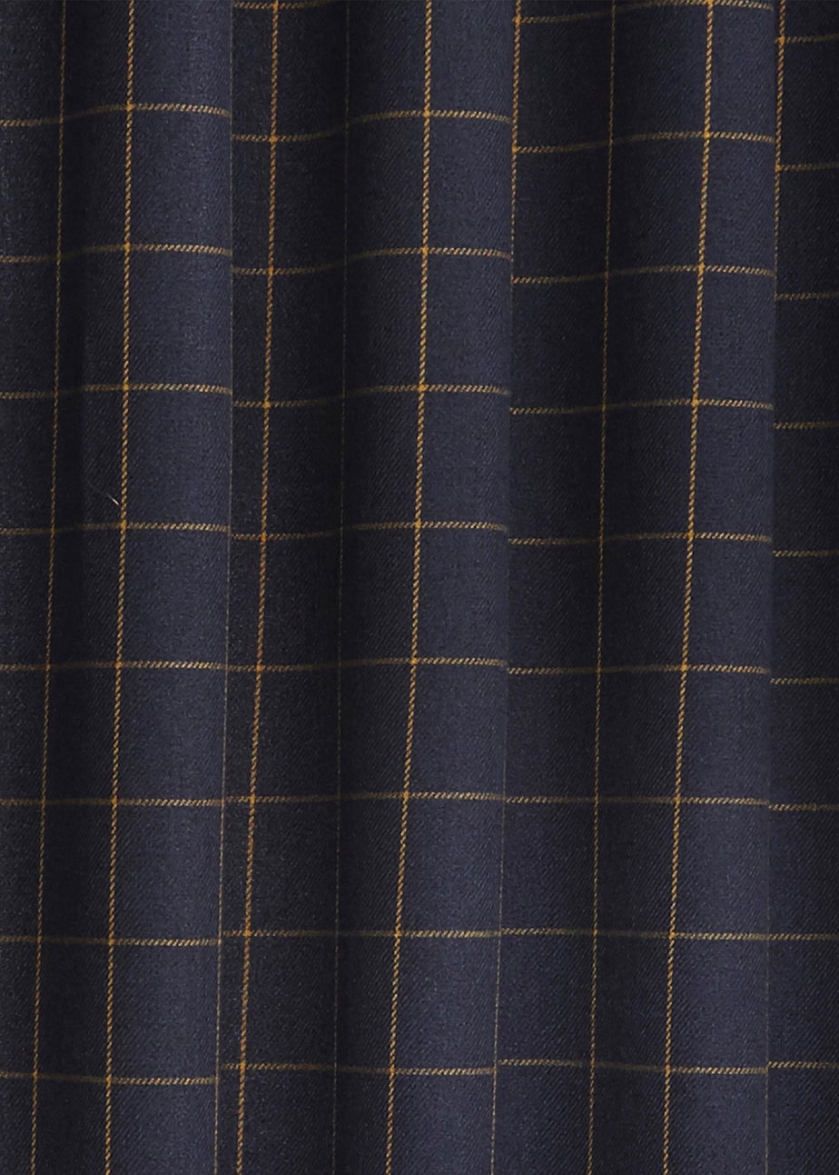 furn. Ellis Windowpane Check Eyelet Curtains