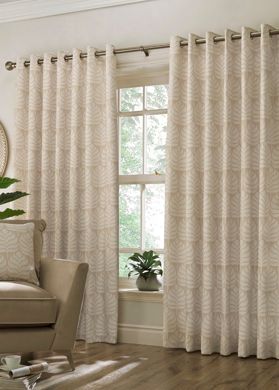 Paoletti Horto Botanical Eyelet Curtains