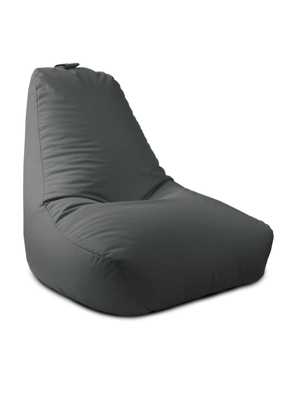 rucomfy Indoor/Outdoor Lounge Chair Grey Beanbag