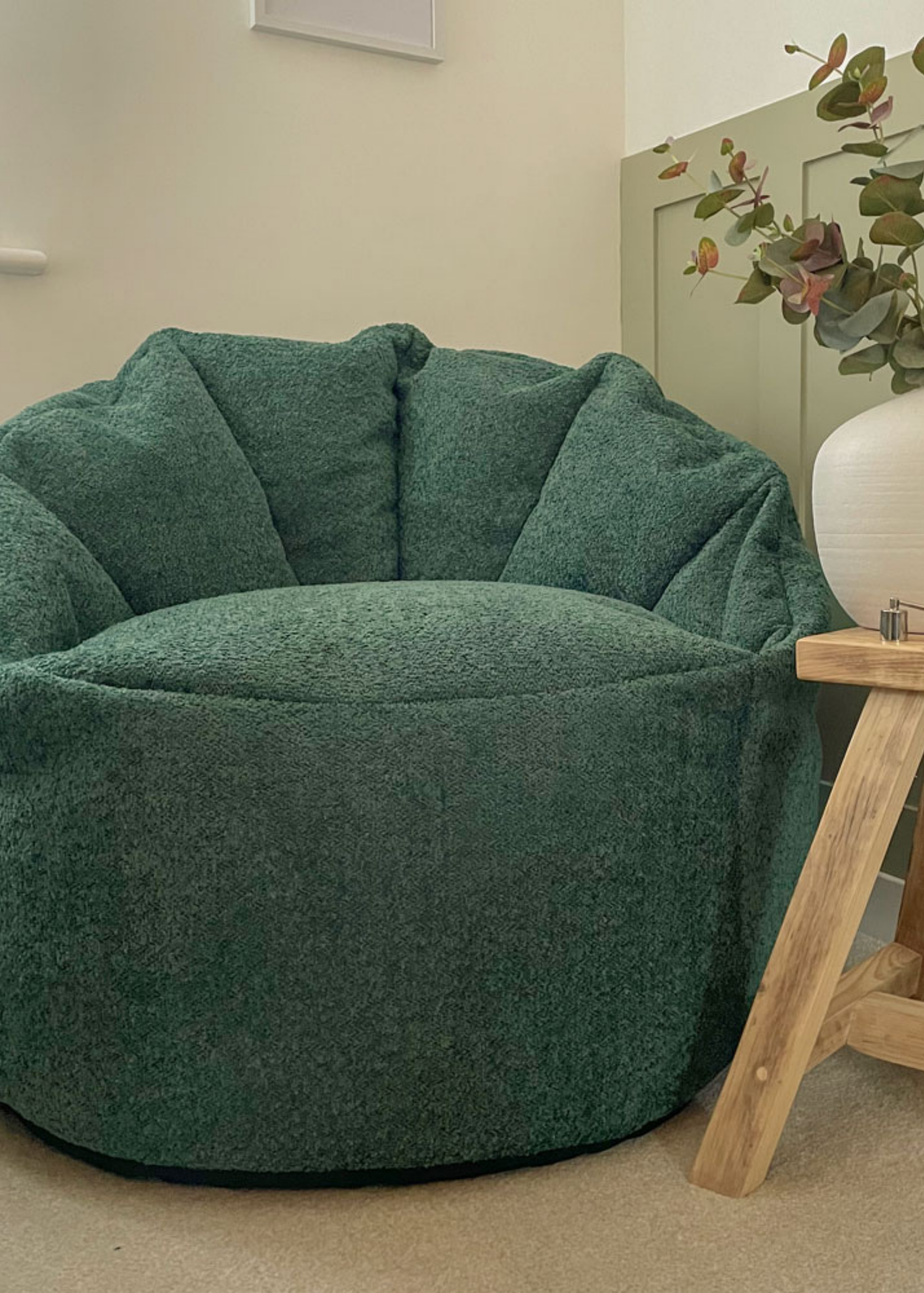 rucomfy Snug Cinema Chair Dark Green Beanbag